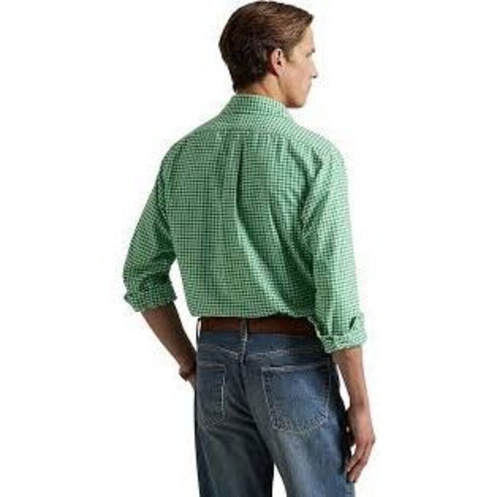 Lauren Ralph LaurenClassic Oxford  Plaid Button Down Shirt Sz 16 34/35